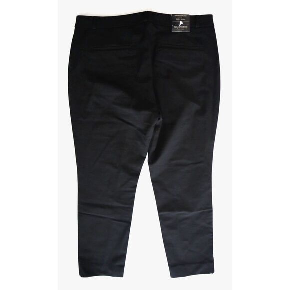 Banana Republic Women's Sz 14 Black Sloan Curvy Slim Fit Mid Rise Ankle Pants - Picture 2 of 9